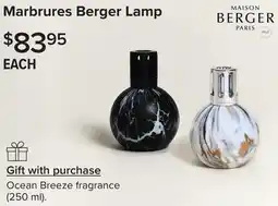 Linen Chest Marbrures Berger Lamp offer