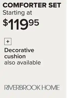 Linen Chest RIVERBROOK HOME COMFORTER SET offer