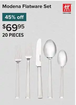 Linen Chest ZWILLING Modena Flatware Set offer
