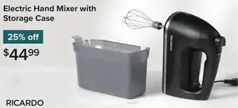 Linen Chest Electric Hand Mixer with Storage Case offer