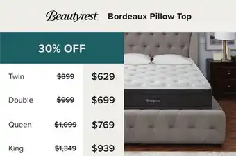 Linen Chest Bordeaux Pillow Top offer