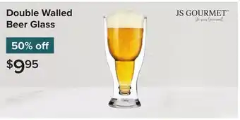 Linen Chest JS GOURMET Double Walled Beer Glass offer