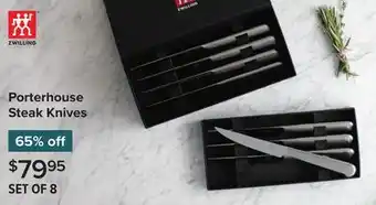 Linen Chest Zwilling Porterhouse Steak Knives offer