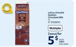 Walmart Québon Chocolate Milk offer