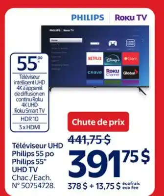 Walmart Philips 55 UHD TV offer