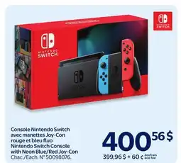 Walmart Nintendo Switch Console with Neon Blue/Red Joy-Con offer