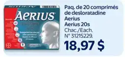 Walmart Aerius 20s offer