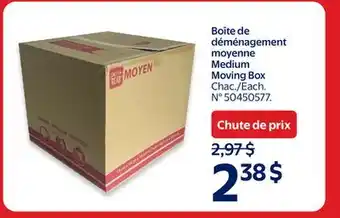 Walmart Medium Moving Box offer