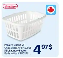 Walmart 53 L Laundry Basket offer