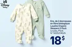 Walmart Layette Organic Sleepers 2-Pack offer