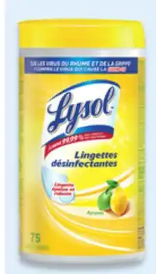 Walmart Lysol Wipes 75s - 84s or Disinfectant Spray 350 g offer