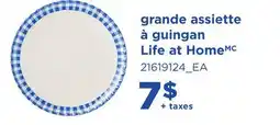Maxi GRANDE ASSIETTE À GUINGAN LIFE AT HOMEMC offer