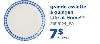 Maxi GRANDE ASSIETTE À GUINGAN LIFE AT HOMEMC offer