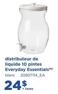 Maxi DISTRIBUTEUR DE LIQUIDE 10 PINTES EVERYDAY ESSENTIALSMC offer
