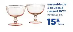 Maxi ENSEMBLE DE 2 COUPES À DESSERT PCMD offer