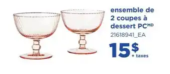 Maxi ENSEMBLE DE 2 COUPES À DESSERT PCMD offer