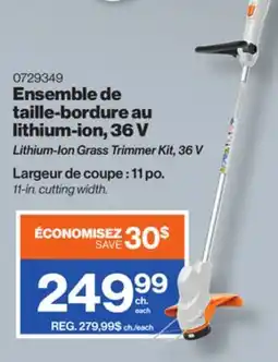 Patrick Morin Lithium-Ion Grass Trimmer Kit, 36 V offer