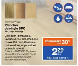 Patrick Morin SPC Vinyl Flooring offer