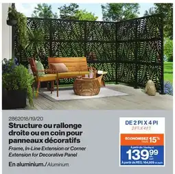 Patrick Morin Frame, In-Line Extension or Corner Extension for Decorative Panel offer