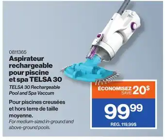 Patrick Morin TELSA 30 Rechargeable Pool and Spa Vaccum offer