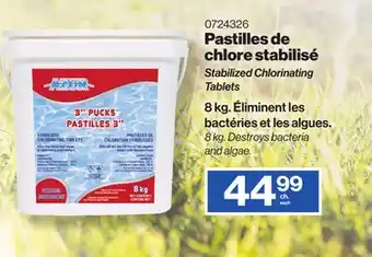 Patrick Morin Stabilized Chlorinating Tablets offer