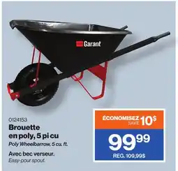 Patrick Morin Poly Wheelbarrow, 5 cu. ft offer
