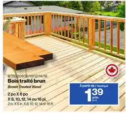 Patrick Morin Brown Treated Wood offer