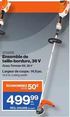 Patrick Morin Grass Trimmer Kit, 36 V offer