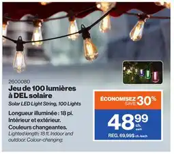 Patrick Morin Solar LED Light String, 100 Lights offer