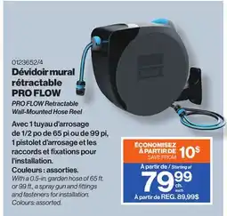 Patrick Morin PRO FLOW Retractable Wall-Mounted Hose Reel offer