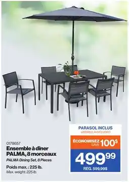Patrick Morin PALMA Dining Set, 8 Pieces offer