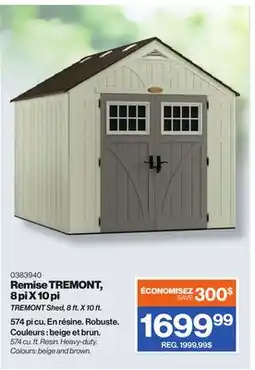 Patrick Morin TREMONT Shed, 8 ft. X 10 ft offer