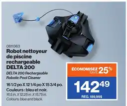 Patrick Morin DELTA 200 Rechargeable Robotic Pool Cleaner offer