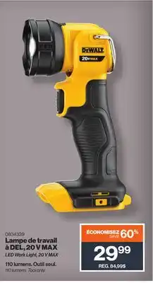 Patrick Morin LED Work Light, 20 V MAX offer