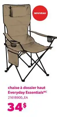 Provigo CHAISE À DOSSIER HAUT EVERYDAY ESSENTIALS offer