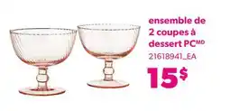 Provigo ENSEMBLE DE 2 COUPES À DESSERT PC offer