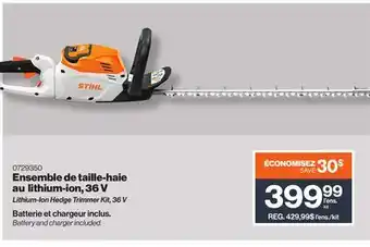 Patrick Morin Lithium-Ion Hedge Trimmer Kit, 36 V offer