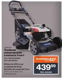 Patrick Morin 3-in-1 Self-Propelled Gas Lawn Mower offer