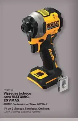 Patrick Morin ATOMIC Cordless Impact Driver, 20 V MAX offer