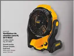 Patrick Morin Cordless Jobsite Fan, 20 V MAX offer