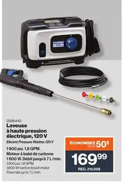 Patrick Morin Electric Pressure Washer, 120 V offer
