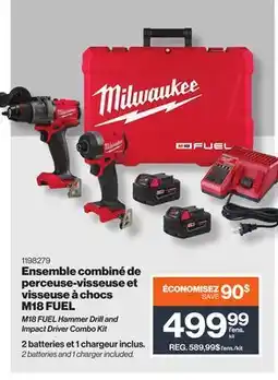 Patrick Morin M18 FUEL Hammer Drill and Impact Driver Combo Kit offer