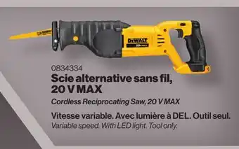 Patrick Morin Cordless Reciprocating Saw, 20 V MAX offer