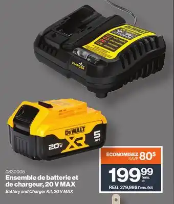 Patrick Morin Battery and Charger Kit, 20 V MAX offer