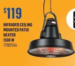 Canac Infrared Ceiling Mounted Patio Heater offer