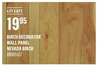 Canac Birch Decorative Wall Panel offer