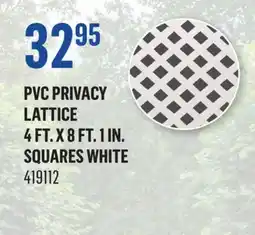 Canac PVC PRIVACY LATTICE 4 FT. X 8 FT. 1 IN. SQUARES offer