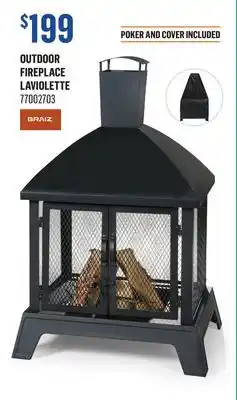 Canac Outdoor Fireplace offer