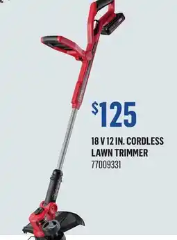 Canac 18 V 12 in. Cordless Lawn Trimmer offer