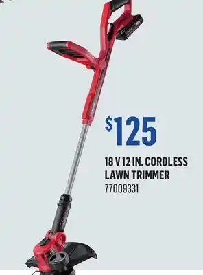 Canac 18 V 12 in. Cordless Lawn Trimmer offer